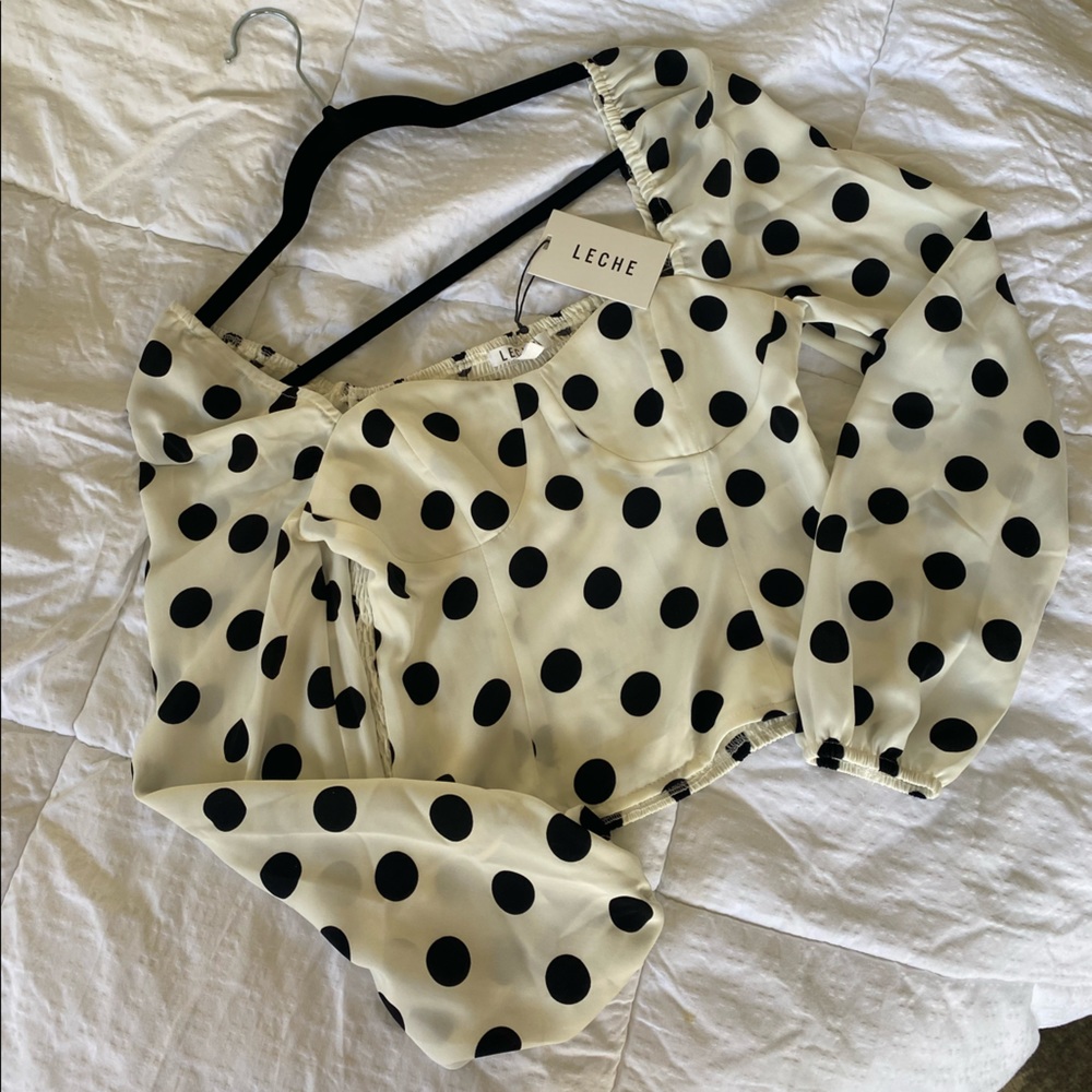 Polka dot blouse